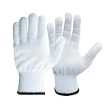 Рабочие перчатки хлопчатобумажные «ЛЮКС», без ПВХ, 13 класс, с двойным ручным оверлоком, белые